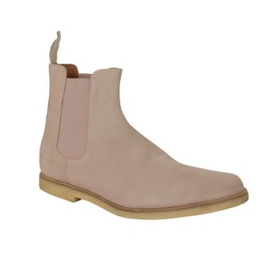 COMMON PROJECTS COMMON PROJECTS BLUSH SUEDE 'CHELSEA' ANKLE BOOTS SIZE 11/44 $529