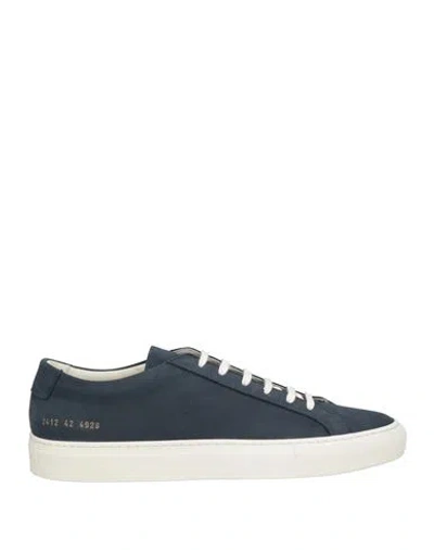 COMMON PROJECTS COMMON PROJECTS MAN SNEAKERS MIDNIGHT BLUE SIZE 11 LEATHER