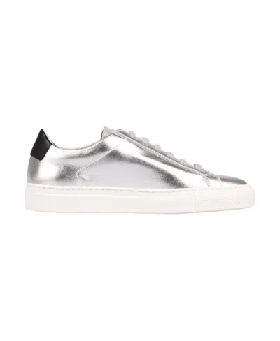 COMMON PROJECTS METALLIC-TONE LACE-UP TRAINERS
