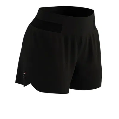 COMPRESSPORT COMPRESSPORT WOMENS PERFORMANCE OVERSHORTS BLACK SPORTS RUNNING GYM BREATHABLE