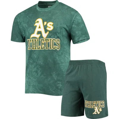 CONCEPTS SPORT CONCEPTS SPORT GREEN OAKLAND ATHLETICS BILLBOARD T-SHIRT & SHORTS SLEEP SET