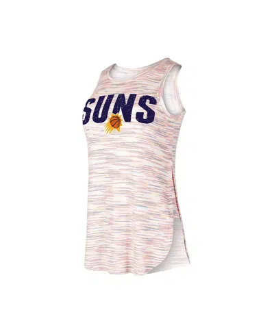 CONCEPTS SPORT WOMEN'S CONCEPTS SPORT WHITE PHOENIX SUNS SUNRAY TANK TOP