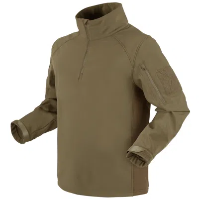 CONDOR CONDOR PATROL 1/4 ZIP SOFTSHELL JACKE HERREN ANGELN PATROUILLIEREN TAKTISCH TAN