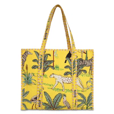 CONSCIOUS YOGA COLLECTIVE WOMEN'S YELLOW / ORANGE THE ULTIMATE JUNGLE TOTE IN YELLOW