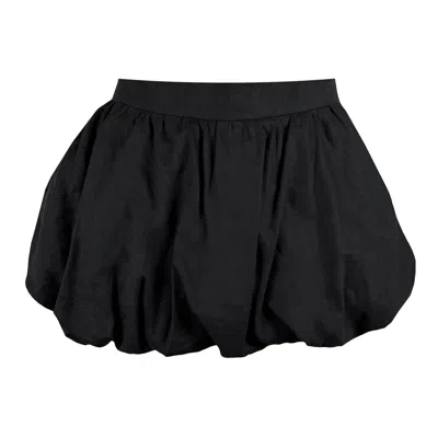 CONTESSA MILLS WOMEN'S BLACK LINEN GOOD SKIRT