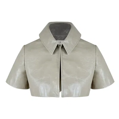 CONTESSA MILLS WOMEN'S NEUTRALS / GREEN / GREY CIRCE BOLERO IN SAGE