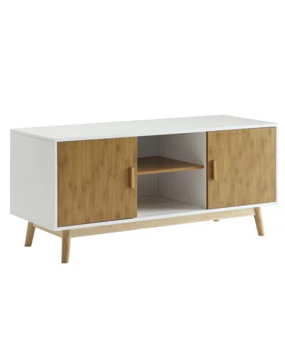 CONVENIENCE CONCEPTS 47.25" OSLO TV STAND WITH STORAGE CABINETS AND SHELVES