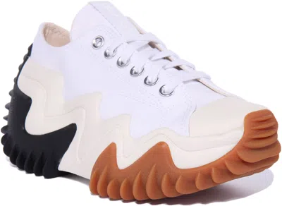 CONVERSE CONVERSE 172896C RUNSTAR MOTION UNISEX PLATEAU TURNSCHUHE WEISS UK GRÖSSE 2.5- 12