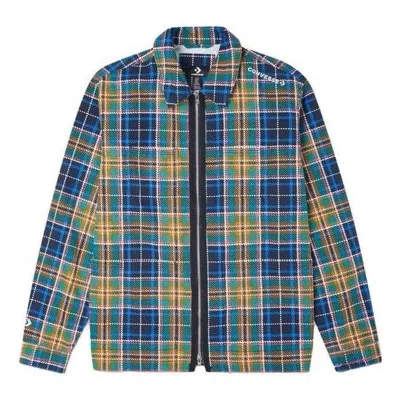 CONVERSE Converse All Over Print Utility Zip Front Shirt 'Blue'
