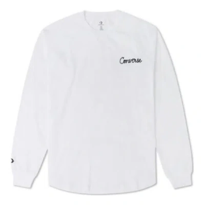 CONVERSE Converse Chain Stitch Long Sleeve Raglan T-Shirt 'White'