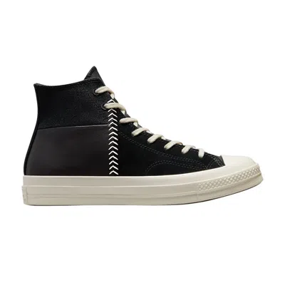 CONVERSE CHUCK 70 CRAFTED LEATHER HIGH 'BLACK EGRET'