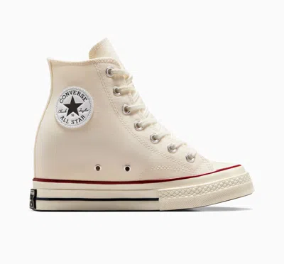 CONVERSE CONVERSE CHUCK 70 WEDGE PLATFORM WOMEN'S HIGH-TOP SHOES ECRU