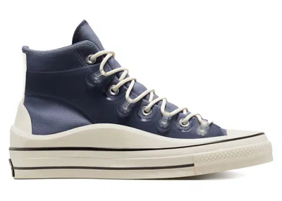 CONVERSE CHUCK TAYLOR ALL STAR 70 HI HYBRID FUNCTION UTILITY SNEAKERS IN STEEL/EGRET/BLACK