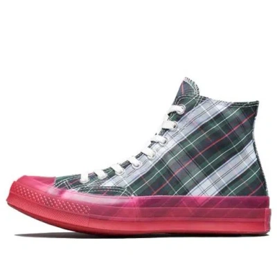 CONVERSE Converse Chuck Taylor All-Star 70s Hi Plaid Translucent Midsole Red