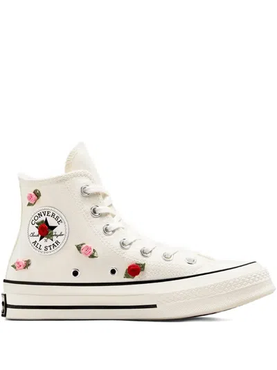 CONVERSE CHUCK TAYLOR ALL-STAR EMBROIDERED HIGH-TOP SNEAKERS