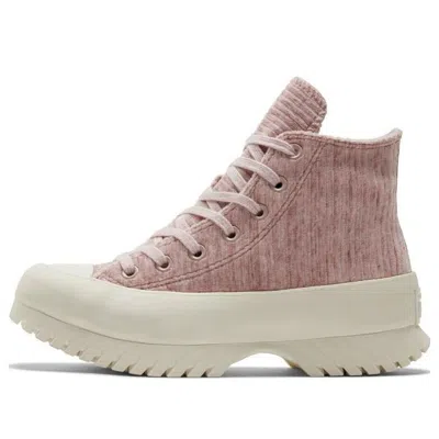 CONVERSE Converse Chuck Taylor All Star Lugged 2.0 High 'Striped Knit - Stone Mauve'