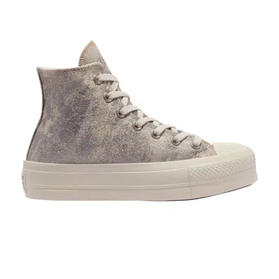 CONVERSE CHUCK TAYLOR ALL STAR PLATFORM HIGH 'METALLIC CAMO - SILVER'