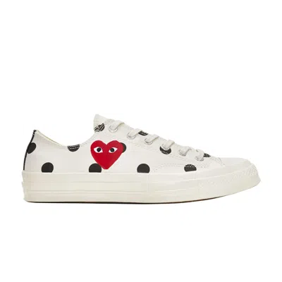 CONVERSE CONVERSE COMME DES GARÇONS X CHUCK TAYLOR ALL STAR 70 LOW 'POLKA DOT' | WHITE | MEN'S SIZE 3