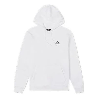 CONVERSE Converse Embroidered Star Chevron Pullover Hoodie 'White'