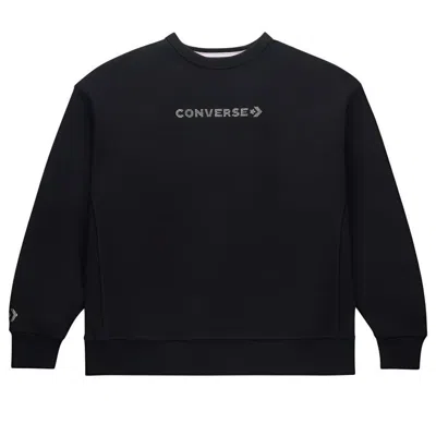 CONVERSE Converse Gold Standard Crew Neck Sweatshirt with Swarovski Crystals 'Black'