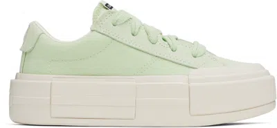 CONVERSE GREEN CHUCK TAYLOR ALL STAR CRUISE LOW TOP SNEAKERS