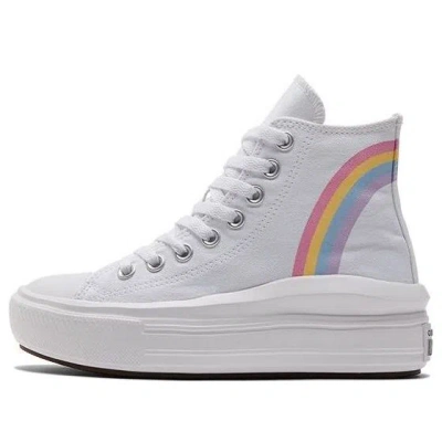 CONVERSE (GS) Converse Chuck Taylor All Star Move Platform High 'Rainbow Cloud'