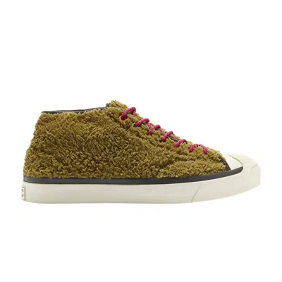 CONVERSE JACK PURCELL MID 'RETRO SHERPA - DARK MOSS'