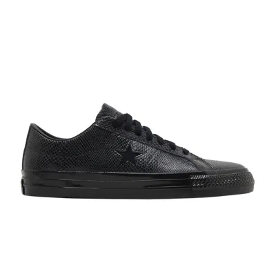 CONVERSE JAMIE PLATT X ONE STAR PRO OX LOW 'BLACK SNAKESKIN'