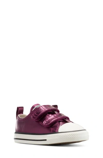 CONVERSE CONVERSE KIDS' CHUCK TAYLOR ALL STAR METALLIC CANVAS LOW TOP SNEAKER