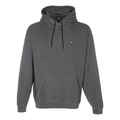 CONVERSE Converse Loose Fit Sneaker Patch Hoodie 'Black Grey'