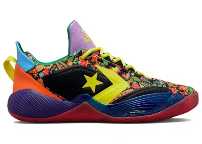 CONVERSE MEN'S CONVERSE ALL STAR BB SHIFT VEGAS LIGHTS SNEAKERS IN HOT PUNCH/BLACK/COURT PURPLE