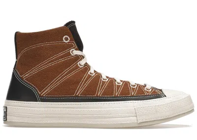 CONVERSE MEN'S CONVERSE CHUCK TAYLOR ALL STAR 70 HI COZY GRANOLA SNEAKERS IN BRINDLE BROWN/STEEL