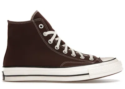 CONVERSE MEN'S CONVERSE CHUCK TAYLOR ALL STAR 70 HI SNEAKERS IN DARK ROOT/BLACK/EGRET
