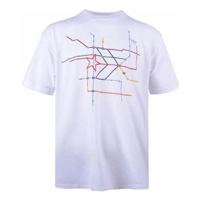 CONVERSE Men's Converse Logo Printing Short Sleeve White