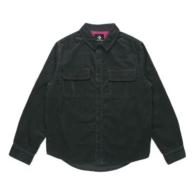CONVERSE Men's Converse Sports Cargo corduroy Shirt Jacket Black