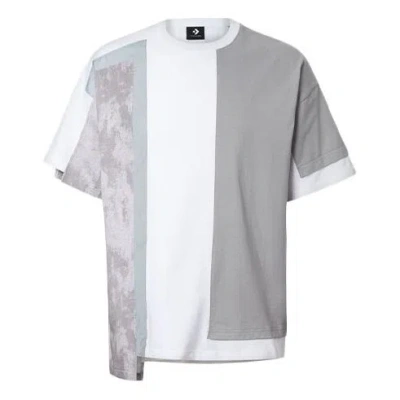 CONVERSE Men's Converse x FCW Crossover Contrasting Colors Short Sleeve White