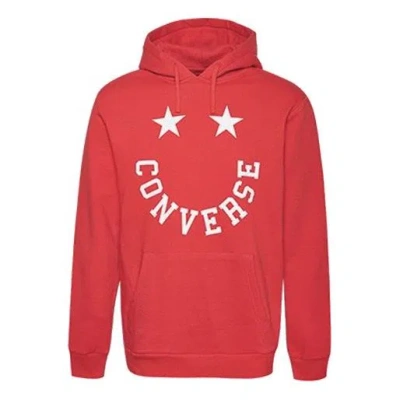 CONVERSE Converse Men's Graphic Pullover in University Red