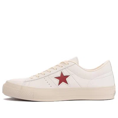 CONVERSE Converse one star J EB LEATHER 'White Crimson Red'
