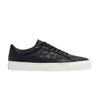 CONVERSE ONE STAR PRO LOW 'CROC EMBOSS - BLACK'