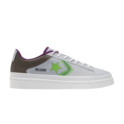 CONVERSE PRO LEATHER LOW 'MIAMI VIBEZ - GRAVEL BOLD WASABI'