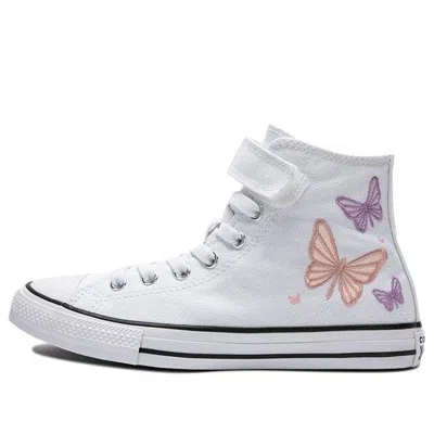 CONVERSE (PS) Converse Chuck Taylor All Star Easy-On Butterflies 'White Pink Phase Grape Fizz'