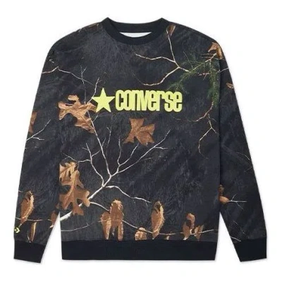 CONVERSE Converse Realtree Printed Crew Neck Sweatshirt 'Black'