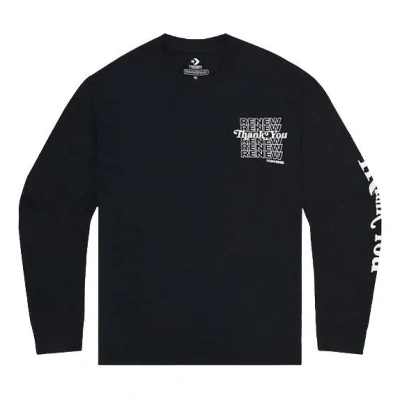 CONVERSE Converse Renew Thank You Long Sleeve Shirt 'Black'