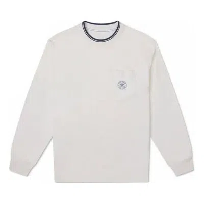 CONVERSE Converse Retro Chuck Long Sleeve Slub Pocket T-Shirt 'White'