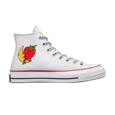 CONVERSE SKY HIGH FARM WORKWEAR X CHUCK 70 HIGH 'STRAWBERRY MOON - WHITE'
