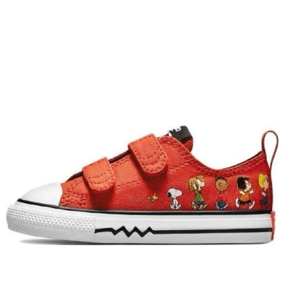 CONVERSE (TD) Converse Chuck Taylor All Star 2V x Peanuts 'Red White Black'