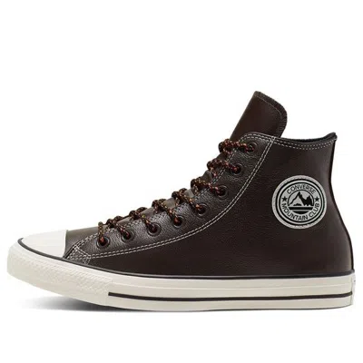 CONVERSE Converse Tumbled Leather Chuck Taylor All Star 'Brown White'