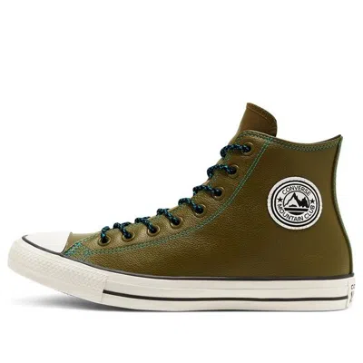 CONVERSE Converse Tumbled Leather Chuck Taylor All Star 'Green White'