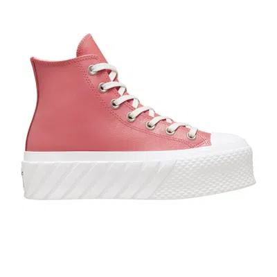 CONVERSE WMNS CHUCK TAYLOR ALL STAR LIFT 2X PLATFORM HIGH 'IRIDESCENT - MADDER PINK'