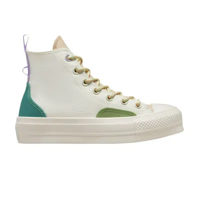 CONVERSE WMNS CHUCK TAYLOR ALL STAR LIFT PLATFORM HIGH 'COLORBLOCK OVERLAY - ALGAE COAST'